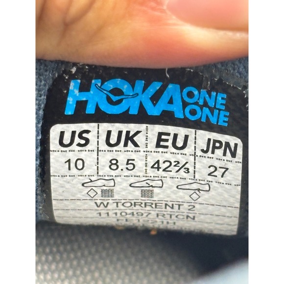 Hoka One One Torrent 2 Womens 10 Trail Running Shoes Teal Orange 1110497 RTCN - Picture 12 of 13